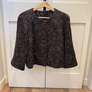Vintage Jones New York Black & White Tweed Jacket – Size M